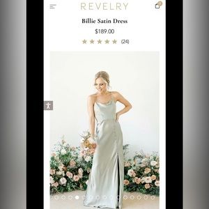 Revelry “Billie Satin” bridesmaids dress